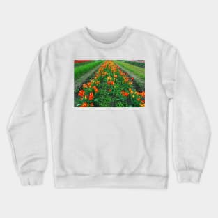 Orange Tulips Crewneck Sweatshirt